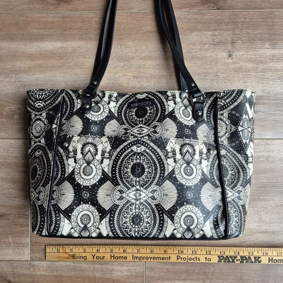 Sakroots Artist Circle Metro Tote Bag Wanderlust Print Eco-Twill Vegan - Picture 4 of 5